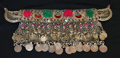 Heavy Genuine Old Uzbek Tribal Silver  Jewellery Headress Decoration