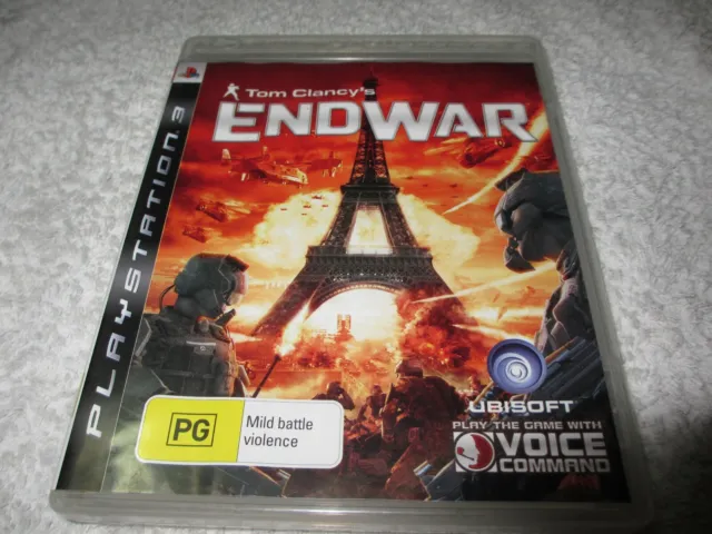 PS3 Playstation 3 Game Tom Clancys  Endwar  with  Booklet  DD4