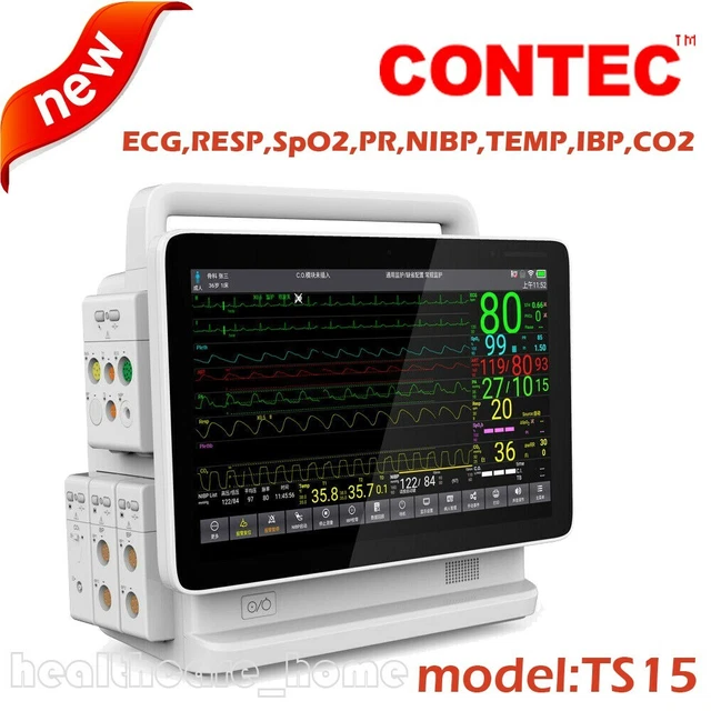 ICU VITAL SIGNS Touch Patient Monitor ETCO2 IBP NUOVO CON SCATOLA TEMP ...