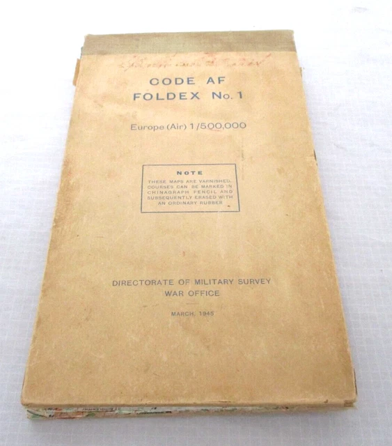 ORIGINAL WWII 1945 Code AF Foldex No 1 Maps Military Survey War Office ...