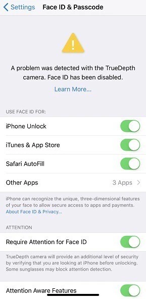 Iphone Faceid Truedepth Camera Error Repair Service