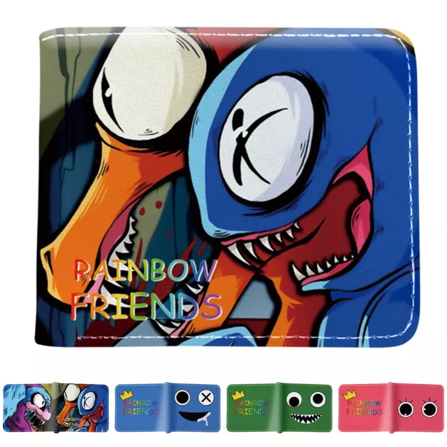 Rainbow Friends Short Wallet Card Holder Coin Purse Bifold Bag Kid Men Gift New