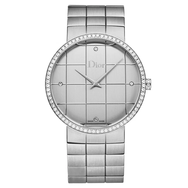 Christian Dior Women's 'La D De Dior' Diamond Set Silver Dial CD043113M001