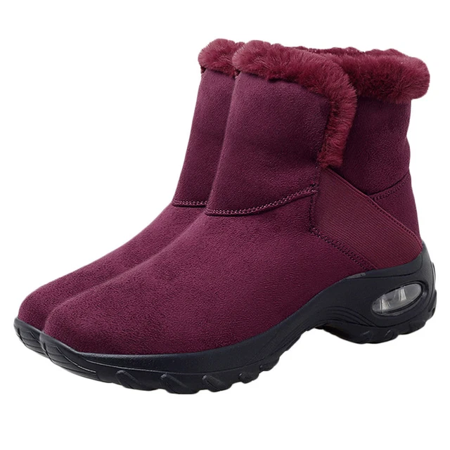 Warme Schneeschuhe Wildlederschuhe Schleife Schneestiefel Damen