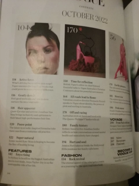 女性情報誌 Vogue Australia Magazine October 2022 Vogue Australia Magazine September 2023 Tarlisa Gaykamangu