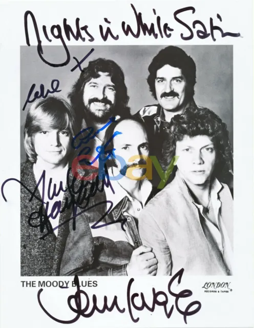THE MOODY BLUES AUTOGRAPH 8x10 signed photo reprint