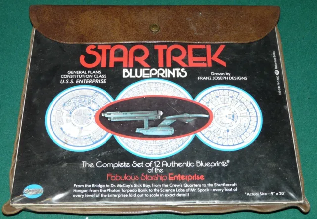 Star Trek Blueprints E.s.s. Enterprise Franz Joseph Design 12 Authentic