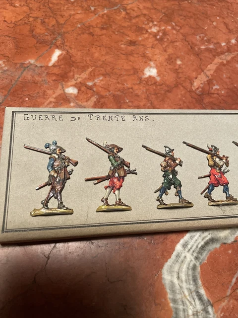 Lot De 20 Mouquetaires En étain – Guerre De Trente Ans – Zinnfiguren 30mm – Pièces Pour Collection
