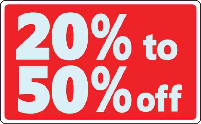 Clearance Sale Retail Store Sale Business Discount Promotion Message 11x7  signs
