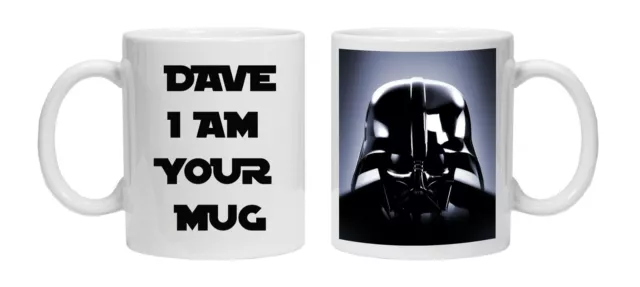 Star Wars Personalised Your Name Darth Vader Mug Printed Coffee Tea Drinks Gift