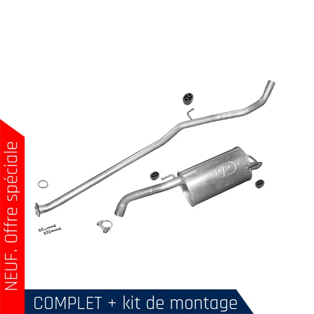 Ligne D'échappement Complète Pour NISSAN NOTE I 1.6 16V (2007-2009) - Silencieux Neuf - Garantie