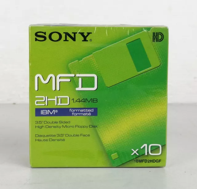 Sony Mfd 2Hd - 1.44Mb - Scatola 10 Floppy - Nuova Sigillata