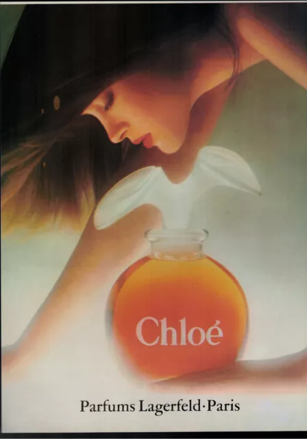 Publicité De Presse 1989 Chloé Parfums Lagerfeld - Paris