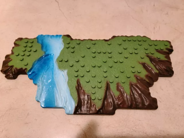 Mega Bloks Single Base Plate Land Terrain Dragons Castle River Water Mega Bloks Single Base Plate Land Terrain Dragons Castle River Water