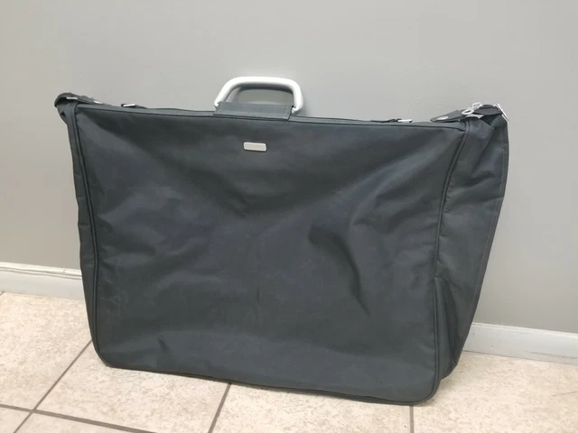 Black Ballistic Bag Luggage Suitcase Nylon Bifold Carry-On Garment