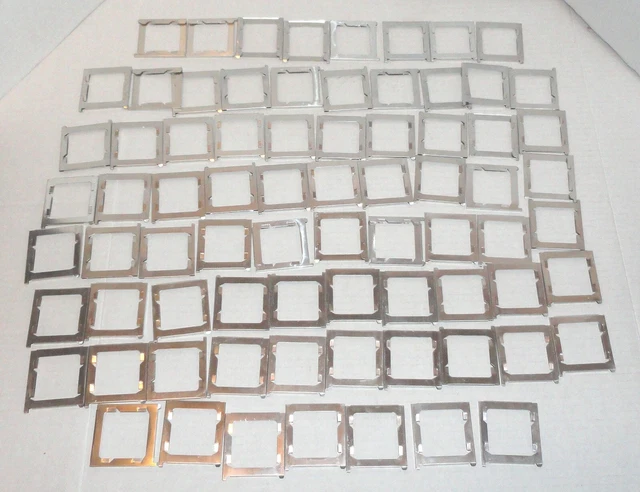 Lot of 75 Metal Kodak 35mm Film 2"x2" Slide Mounts