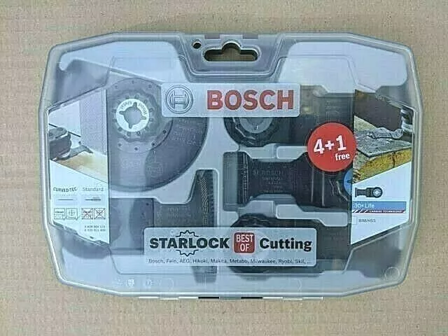 Bosch Best Of Cutting 5 Pce Multi Tool Blade Set New