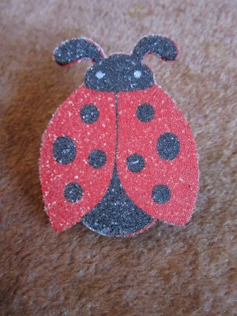 Ladybug Collectible Clip Magnet Sugar like surface Large over 2" Locker Fridge