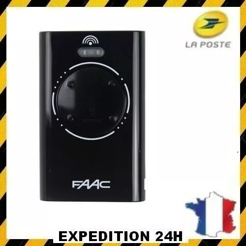 Télécommande FAAC XT2 868 Mhz Noire SLH LR 2 canaux 7870091 pour