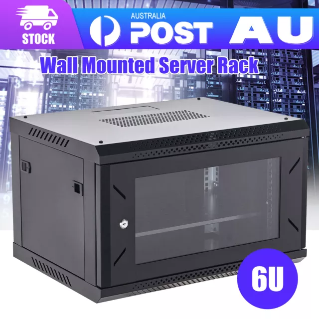 6U 6RU Cabinet Server Network Data Rack LAN 19" 19 Inch Wall Mount 450mm Deep Z