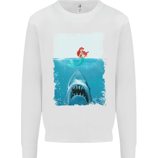 Funny Shark Parody Scuba Diving Fishing Mens Sweatshirt Jumper