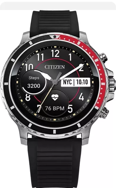 Citizen CZ Smart MX0000-07X Smartwatch Touchscreen Heartrate GPS iPhone Android