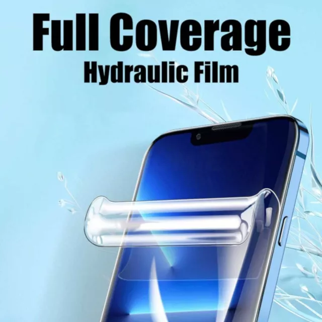 Hydrogel Film Protection Total Écran Vitre iPhone 14 SE 13 12 Mini 11 Pro XR 3