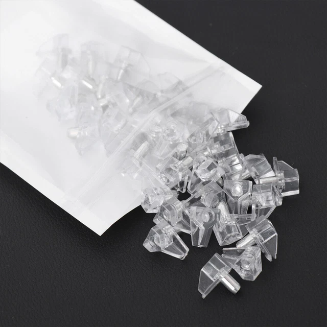 22 Perni Per Mensole 6mm X 35mm In Acciaio Inox 304 – Supporti Per Armadi E Librerie, Nichelato, Argento