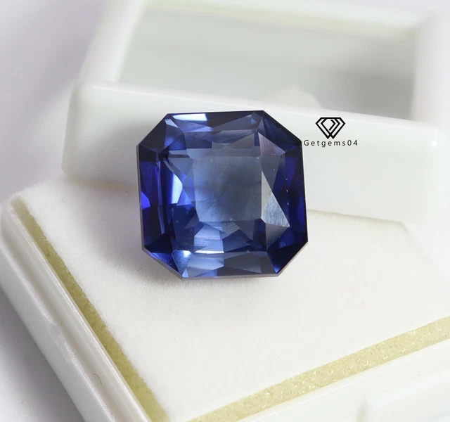 Sans Défaut AAA 15.10 CT Naturel Kashmiri Saphir Bleu Coupe Coussin Libre Gemme