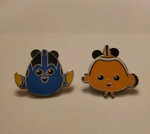 Finding Nemo and Dory Pin Set. Disney Parks Wishables Pin