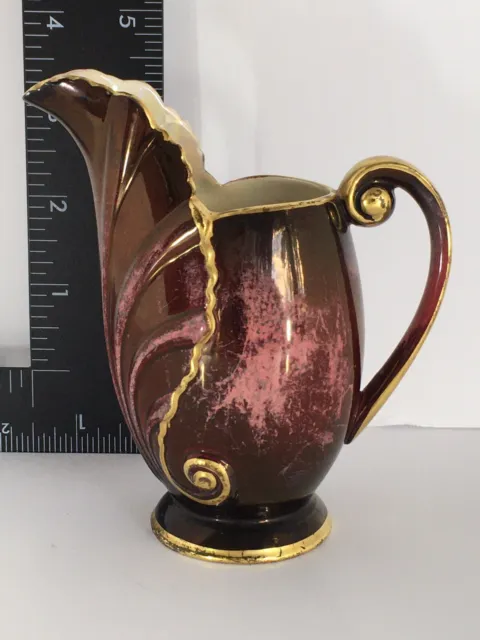 Carlton Ware ROUGE ROYALE 4 1/2" Art Deco Pitcher