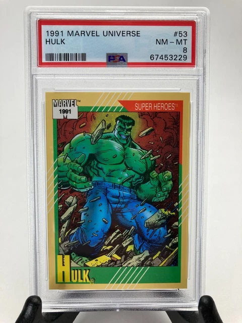 1991 Impel Marvel Universe Series 2 PSA 8 NM-MT Hulk #53