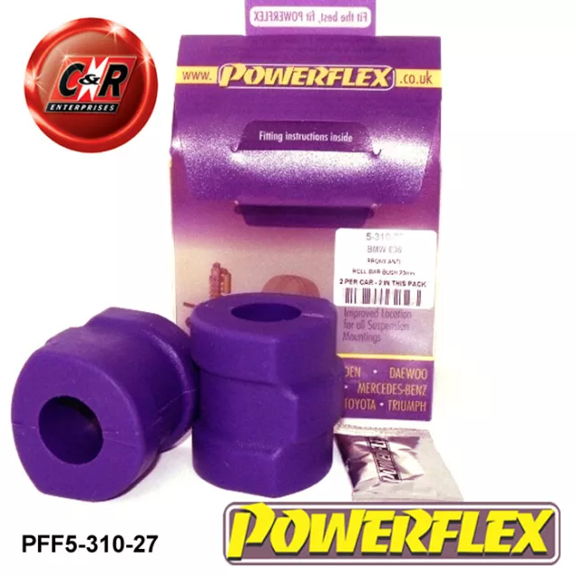 Powerflex Vorn Arb Halterungen 27mm Für BMW E36 3 Series Compact (93-2000)