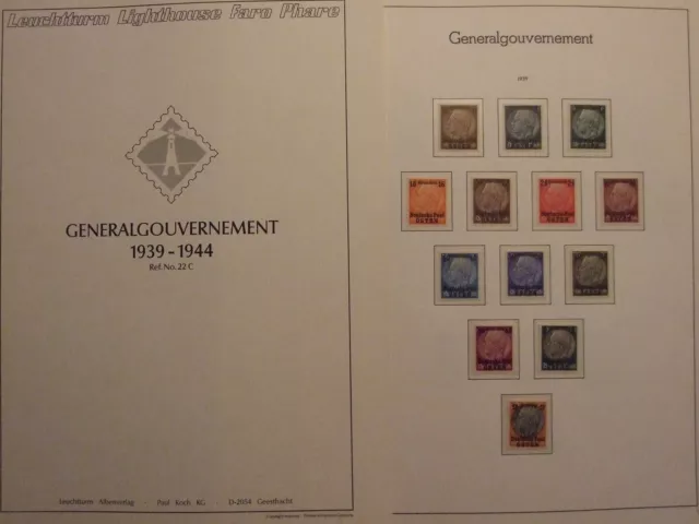 Generalgouvernement et Böhmen&Mähren - jolie coll. neuf** sans charn./MNH  peu *