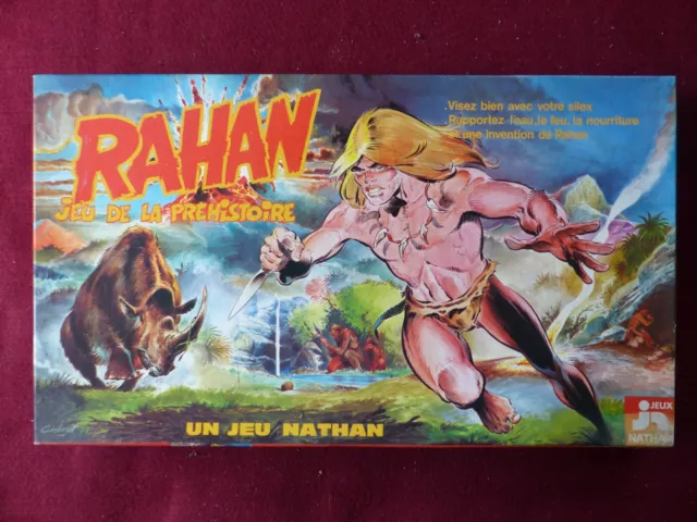 RAHAN /  Jeu de la préhistoire Fernand Nathan 1978 société jouet ancien vintage