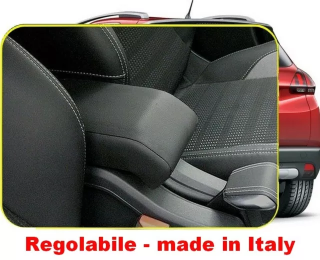 Bracciolo DESIGN regolabile PEUGEOT 2008 (2013-2019) ecopelle nero SUPER PROMO