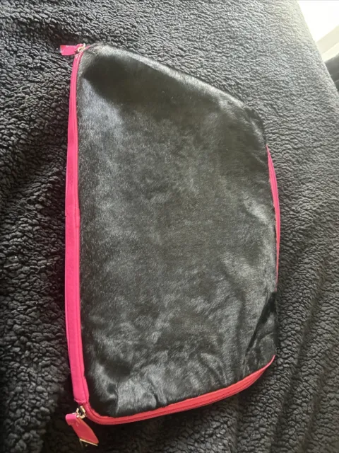 Genuine Black fur Designer Laptop Bag By Vanda Francis