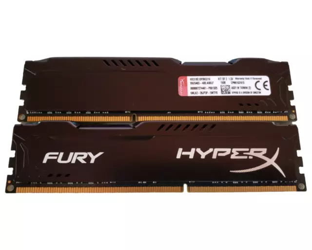 (2 Piece) Kingston HyperX Fury HX318C10FBK2/16 DDR3-1866 16GB (2x8GB) Memory