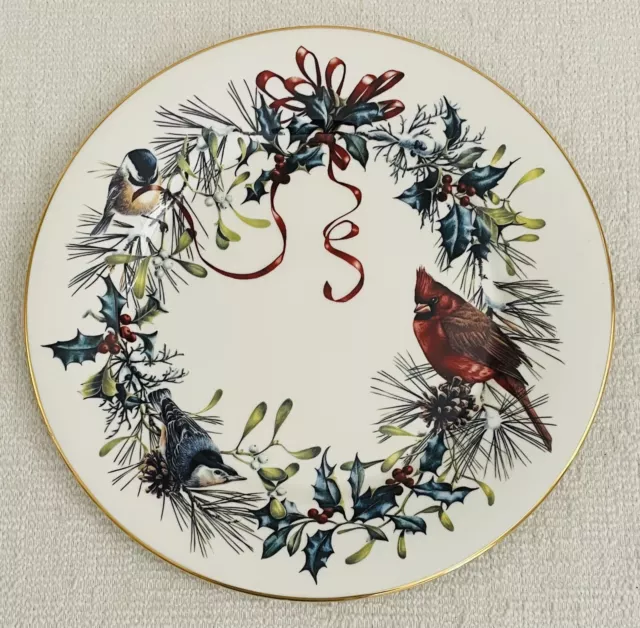 NEW Lenox WINTER GREETINGS Dinner Plate 10 7/8" Catherine McClung 1995 LAST ONE
