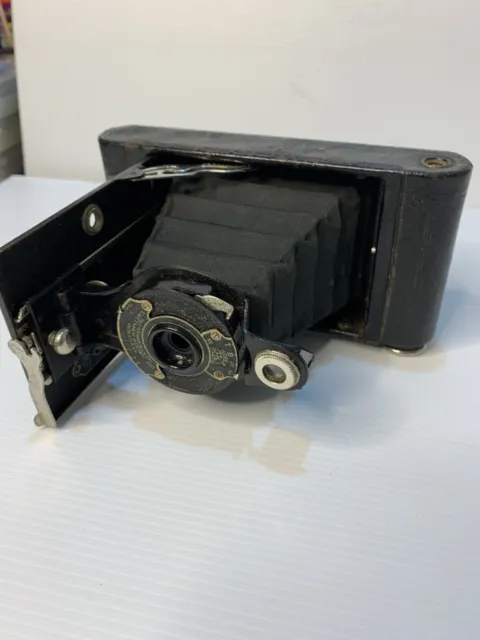 EASTMAN KODAK No. 2A Folding Cartridge Hawk-Eye Model B Camera Black GC
