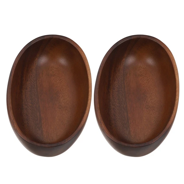 Saladier Rustique En Bois D'olivier - 28 Cm - Fait Main - Marron