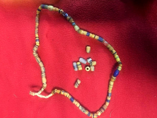 Authentic Native American Stone Bead Necklace - 20 Inches