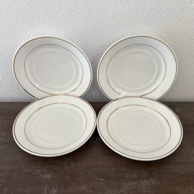 Godinger Gatherings Foxcroft Porcelain Saucers, Set of 4