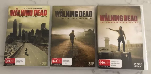 The Walking Dead: Complete Season Series 1, 2, 3 -DVD - Region 4 PAL [10 Discs]