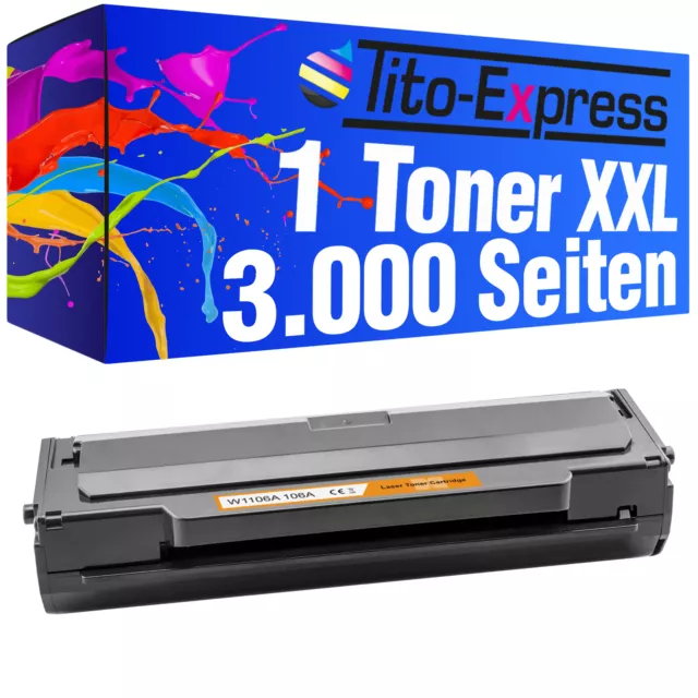 XXL Toner für HP W1106A 106A mit Chip Laser 107w 135wg 137fwg 135ag 135w MFP107a