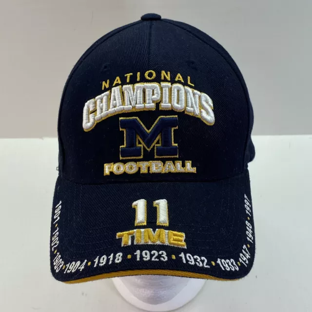 VIntage Rare Michigan Wolverines Twins Enterprise Cap Hat 11 time National Champ