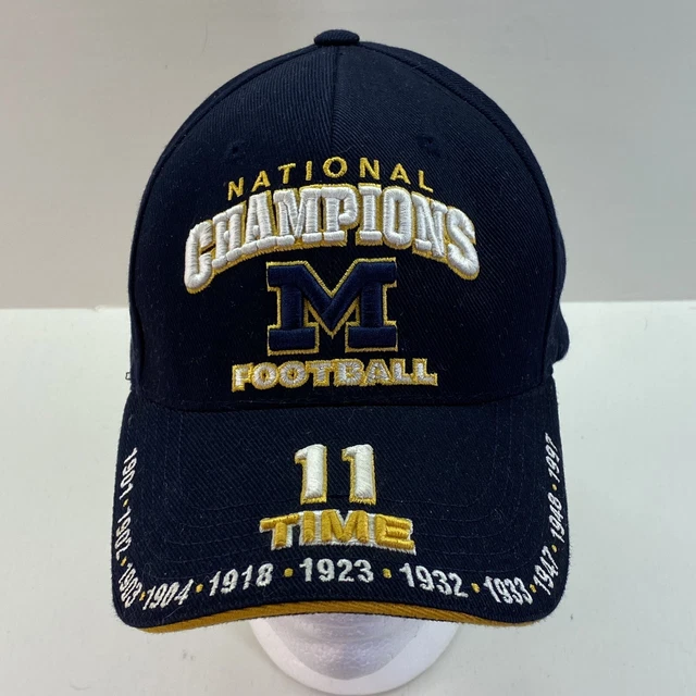 VIntage Rare Michigan Wolverines Twins Enterprise Cap Hat 11 time National Champ