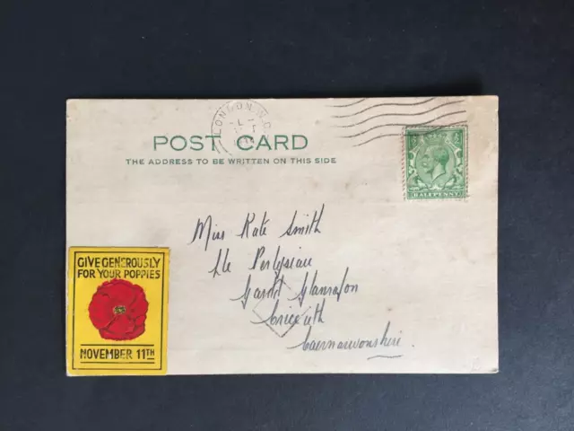 Gb 1934 Poppy Appell Cinderella Auf Scheren (Foristen) Werbung Postkarte An Criccieth