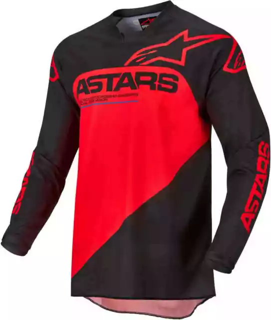 Alpinestars Adult Supertech Jersey Racer Motocross Mx - Bright Red / Black