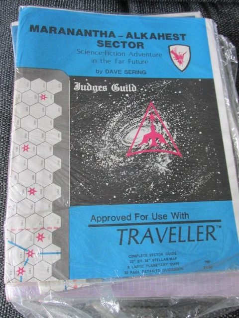 Jg Traveller Maranantha Alkahest Sector Sci Fi Rpg Judges Guild Sw New